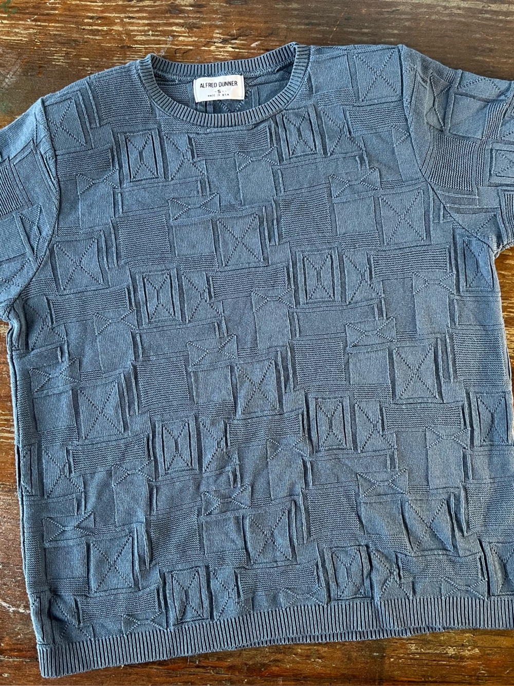 Vintage Alfred Dunner Geometric Block Knit Top